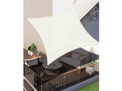 Toldo Rectangular Resistente a Rayos UV Incluye Kit de Instalación Polietileno Impermeable MDUG (3x3 m)