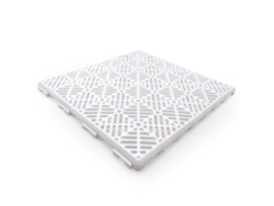 Pack Ahorro 1.000 Losetas Autoventiladas 30x30x1,5cm (≈88m² - Blanco) - Suelos Húmedos, Terrazas, Piscinas, Duchas, Trasteros, Vestuarios...