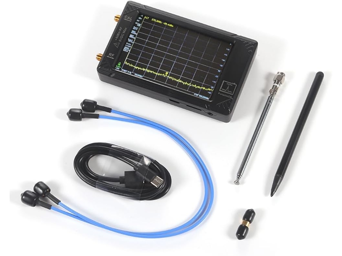 Analizador Portátil Ultra De 100 Khz A 5,3 Ghz Con Pantalla De 4 Pulgadas Y Generador De Señales 2 En 1.