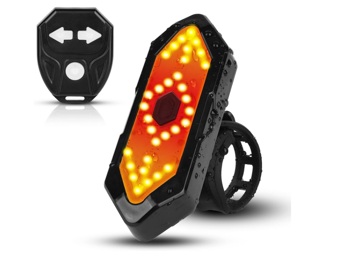 Luz Trasera Bicicleta Usb Recargable Casco Negro