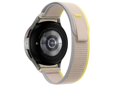 Correa de nailon bucle de sendero ajustable para Samsung Galaxy Watch 5 40mm/44mm/Watch 5 Pro 45mm/Watch4 40mm/44mm/Watch4 Classic 42mm/46mm - beige