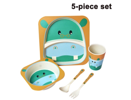 Juego de platos para niños pequeños Diseños de animales lindos Juegos de vajilla para niños Estilo 3 ZMDECQNA