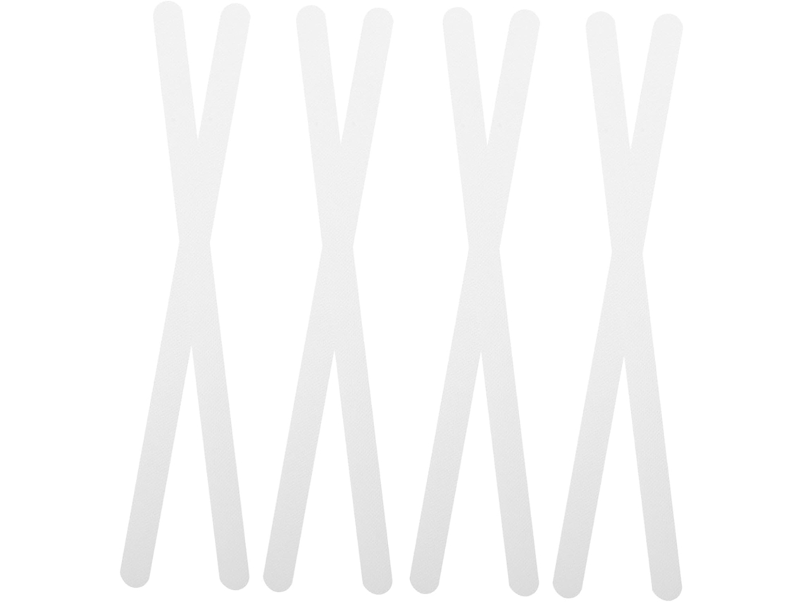 Juego de 24 pegatinas antideslizantes transparentes para la seguridad del baño. Adhesivo sin residuos, fácil de aplicar.