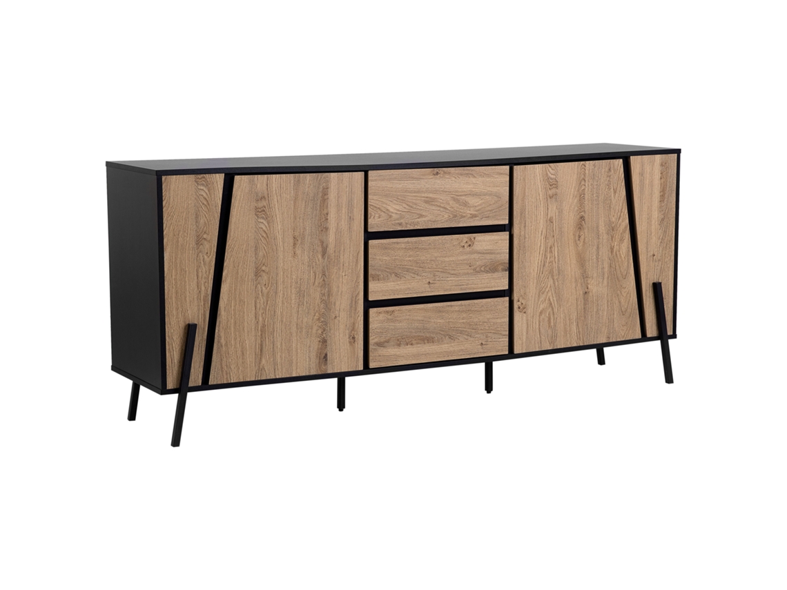 Aparador BELIANI Blackpool de Tablero de partículas Madera clara 177x40x75