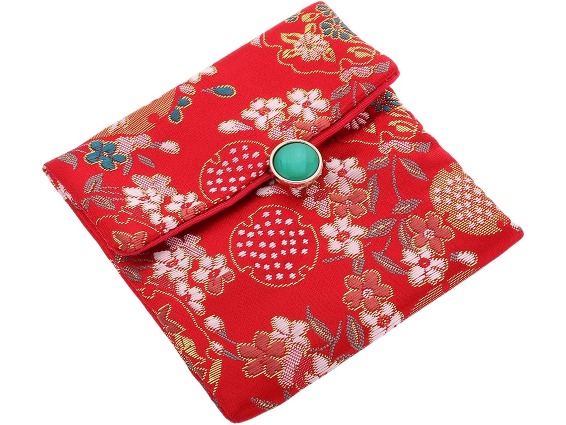 Bolsita Joyería Tradicional China Pequeña Bolsa Multiusos Botón Regalo Prueba Polvo Baratijas Accesorios Tela