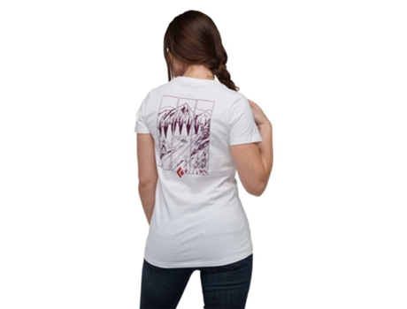 Camiseta de Mujer para Deporte BLACK DIAMOND Multi Diamantes Blanco (S)
