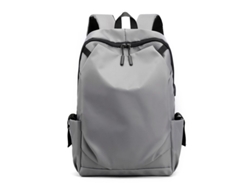 Mochila impermeable para portátil de 17 pulgadas con puerto USB (gris) Eifson