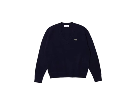Camiseta de Mujer LACOSTE Classique Lana Azul (38)
