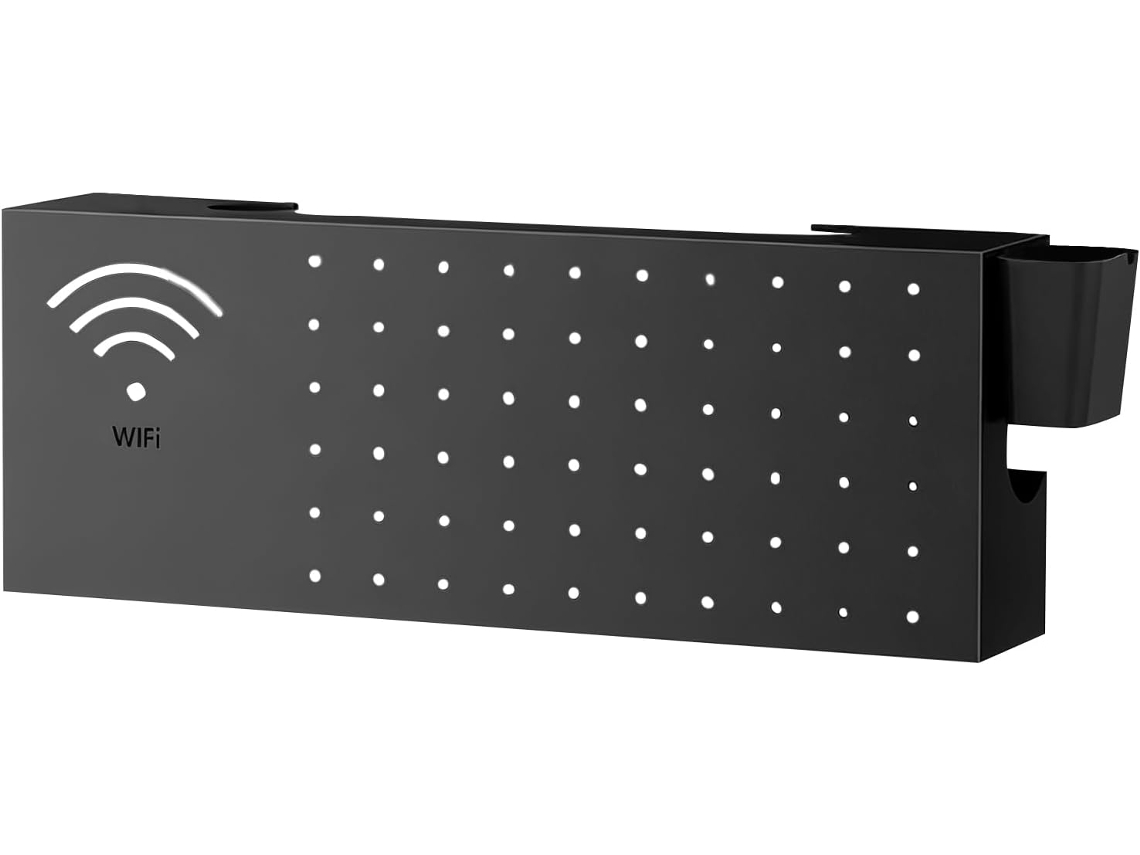 Caja De Almacenamiento Para Router, Organizador Multifuncional De Acero Al Carbono Para Montaje En Pared, Caja