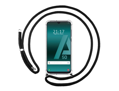 Carcasa Samsung Galaxy A50 / A50s TUMUNDOSMARTPHONE Colgante Negro