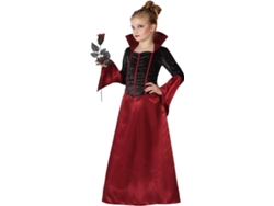 Disfraz de Niña DISFRAZZES Vampiresa Con Cuello (Talla: 7 a 9 años)