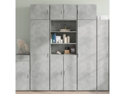 Armario De Madera De Ingeniería Gris Hormigón 70x42,5x225 Cm