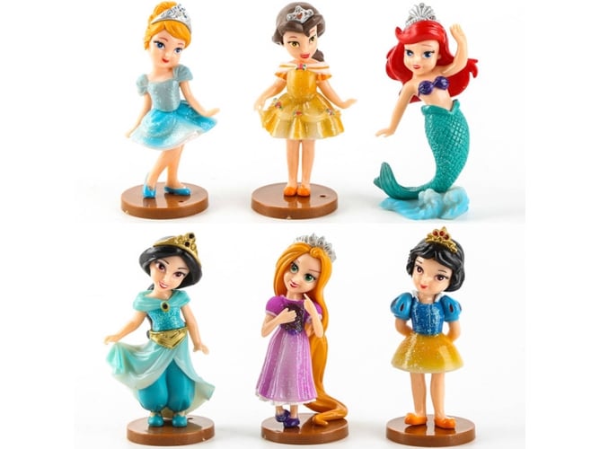 6 Figuras EASTVAPS sirena princesa Cenicienta Blancanieves Rapunzel princesa jazmín