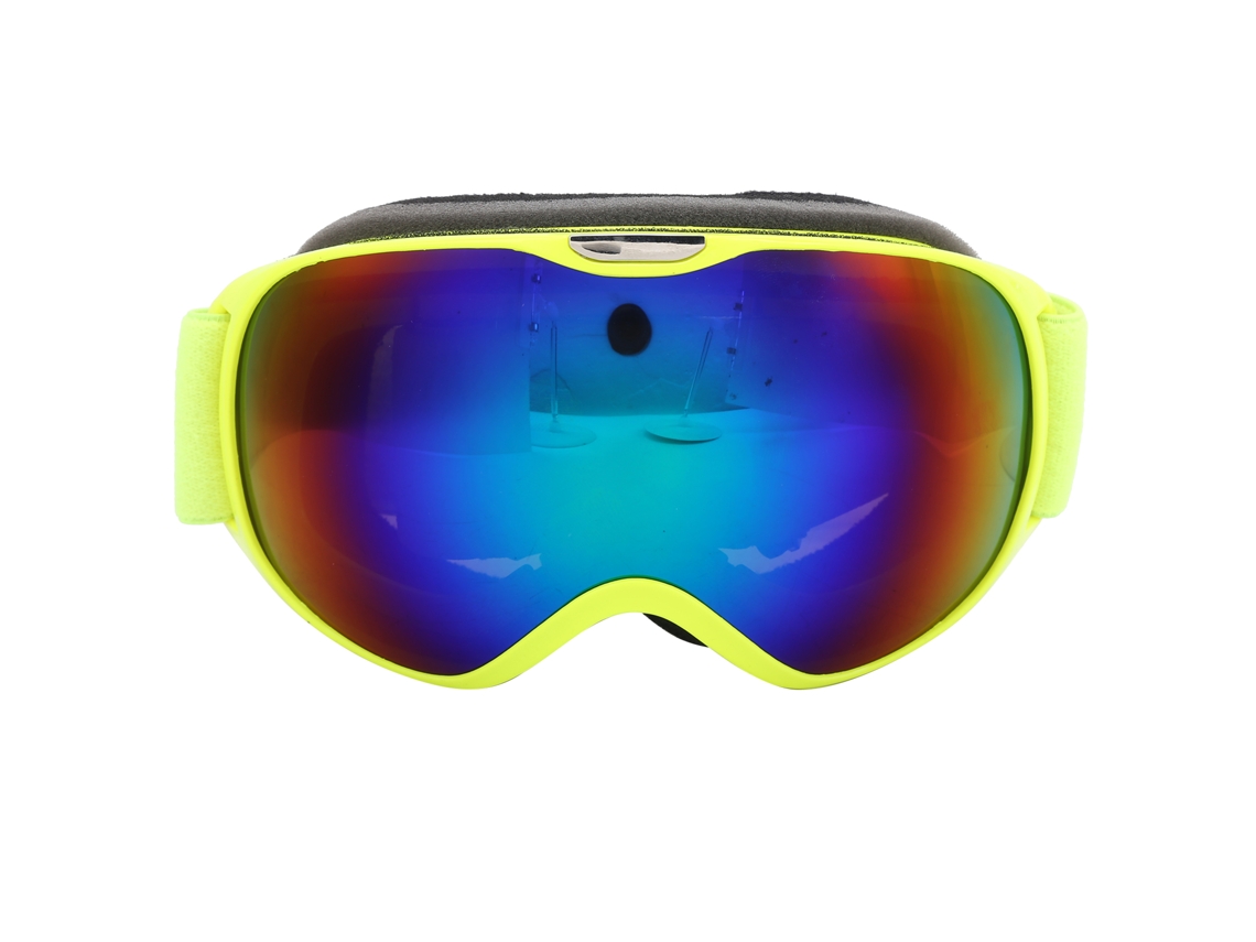 Gafas de esquí infantiles, antideslizantes, antivaho, con doble lente de policarbonato, para deportes de nieve de invierno, amarillas, talla S/BRAND