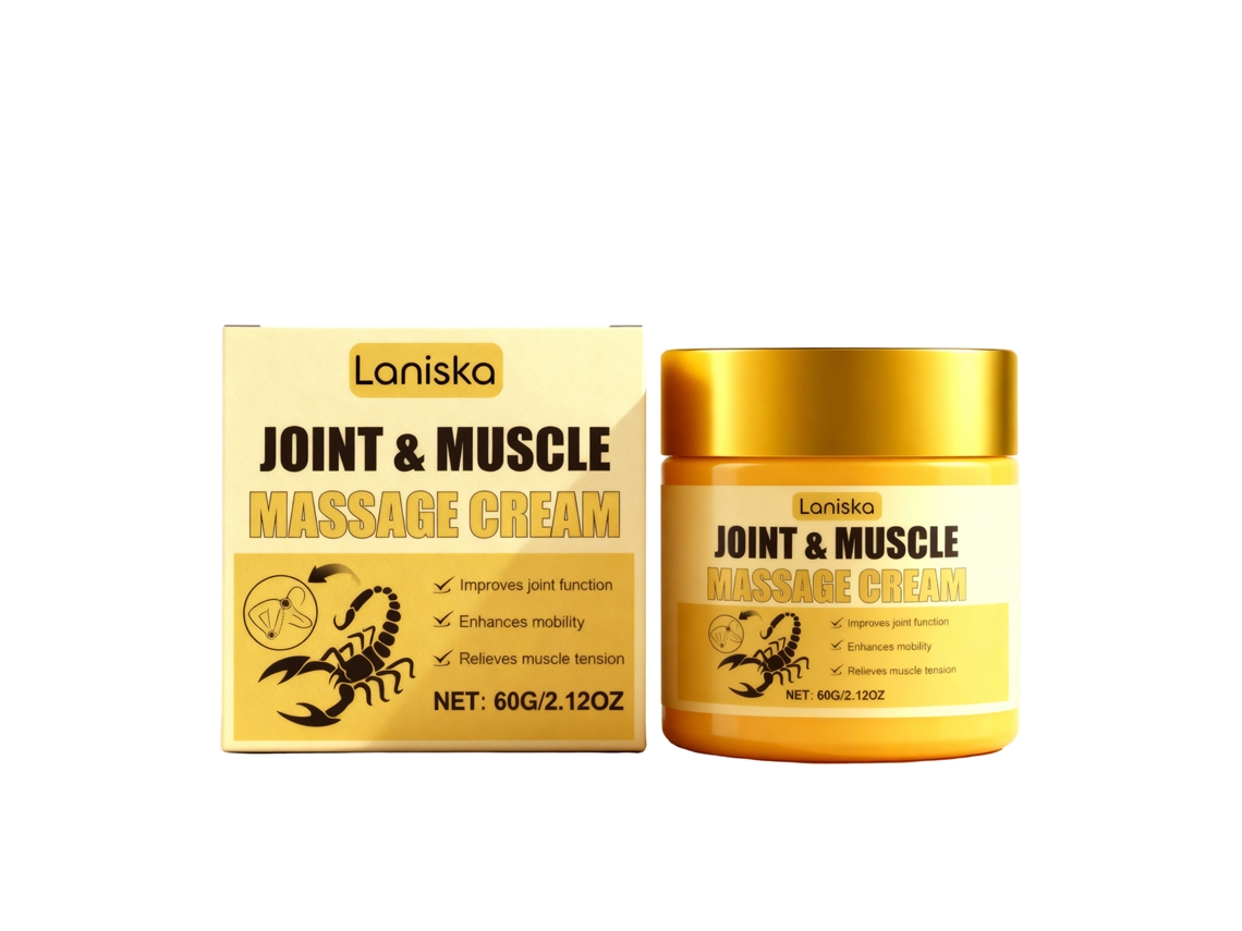 Crema de masaje suave para uso externo que alivia las articulaciones del cuerpo.