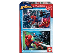 Rompecabezas de Spiderman de Marvel, 2 x 100 piezas, B.active