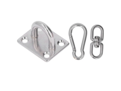 Kit De Accesorios De Suspensión De 7 Piezas De Acero Inoxidable 304 Para Hamaca, Toldo Y Parasol.