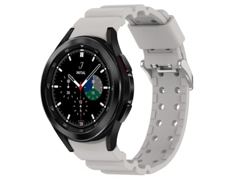 Correa Smartwatch para Samsung Galaxy Watch4 Classic 42mm Armor Pure Color Silicona (Gris)