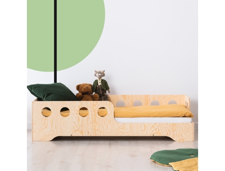 Cama Sacha Bois 90X200 entrada derecha con somier PETITS-MEUBLES
