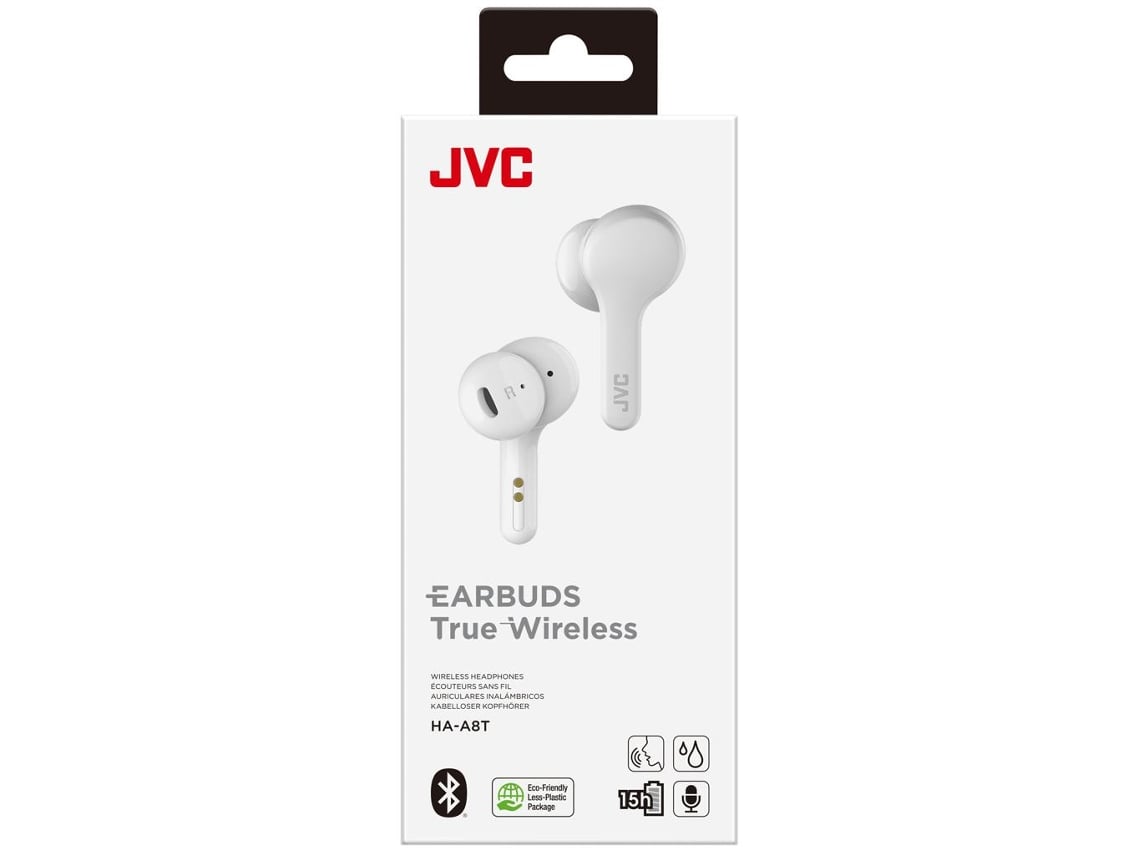Auriculares Bluetooth True Wireless Jvc Ha-A8T-W Stereo Tws Dentro de Oído  Música Blanco