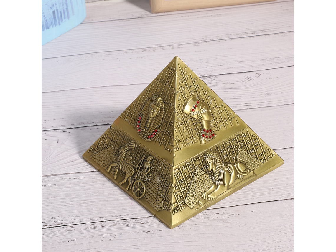 Cenicero De Metal Con Forma De Pirámide De Faraón Egipcio, Regalo Ornamental Para Hombres.