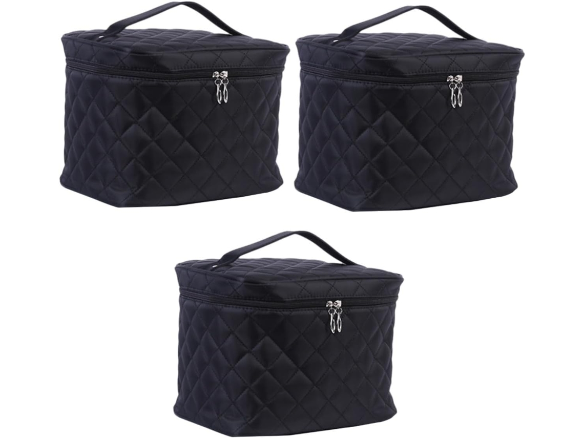 Neceser De Viaje De 3 Piezas Para Mujer, Ideal Para Maquillaje, Con Asa Portátil.