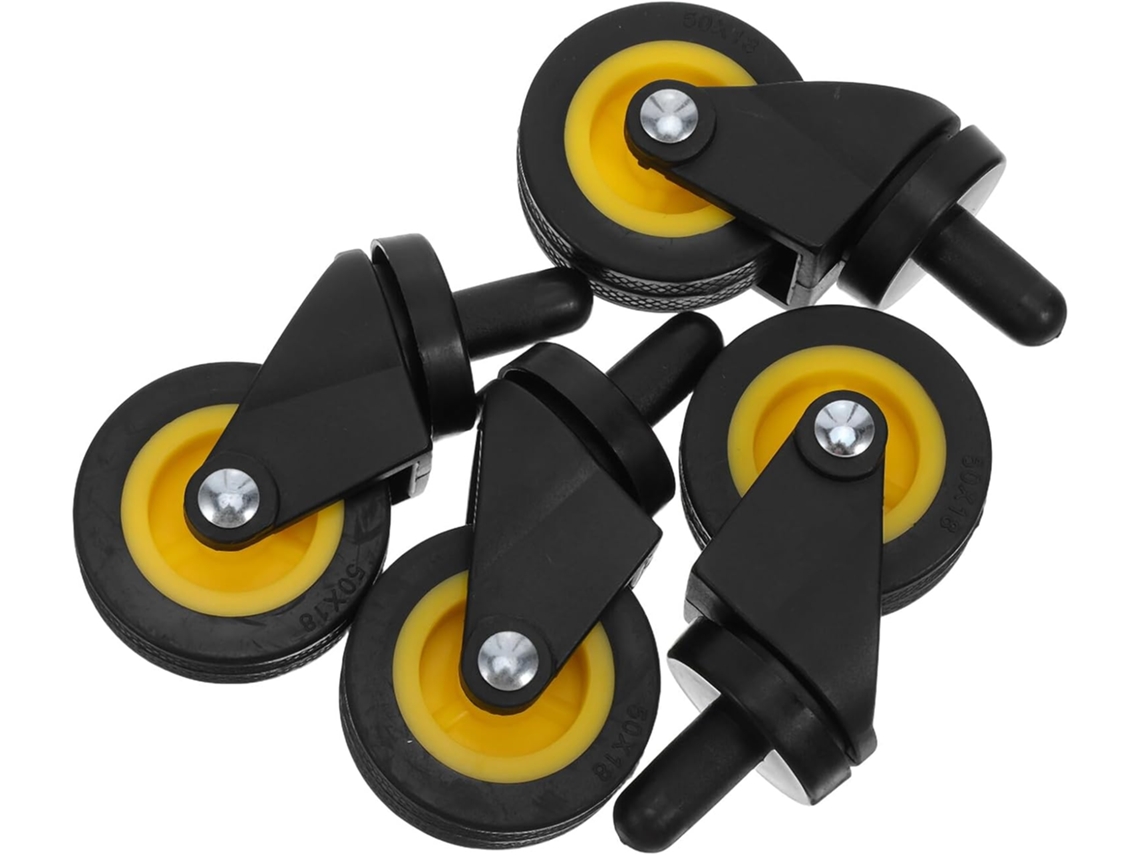 4 Piezas Kit De Ruedas Giratorias Para Carrito De Limpieza Soporte Pesado Reemplazo Para Carritos Ruedas De Alta