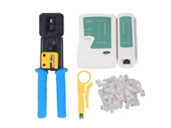 Kit De Herramientas De Crimpado Rj45 De Paso Para Cat6 Y Cat5e Con Probador Y Pelacables.