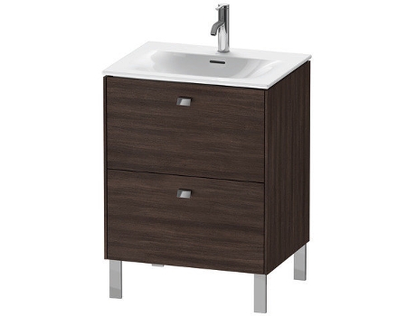 Pedestal de lavabo DURAVIT Brioso vertical 62,0 x 47,9 cm 2 cajones incl. recorte de sifón y delantal para lavabo Viu 234463