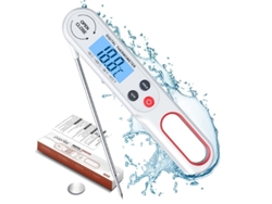 Termómetro digital para carne Rebe Linjou con pantalla LCD instantánea, rango de temperatura preciso de -50 ℃ a 300 ℃.