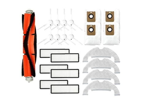 Escova lateral principal filtro hepa saco de pó mop pano para xiaomi dreame bot