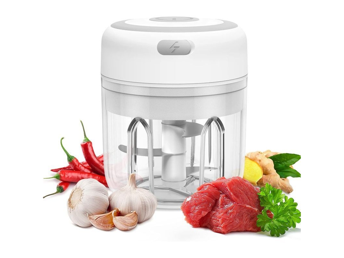Mini picadora eléctrica inalámbrica Rebe-Cutter de 250 ml, picadora de verduras/carne USB para cocina.