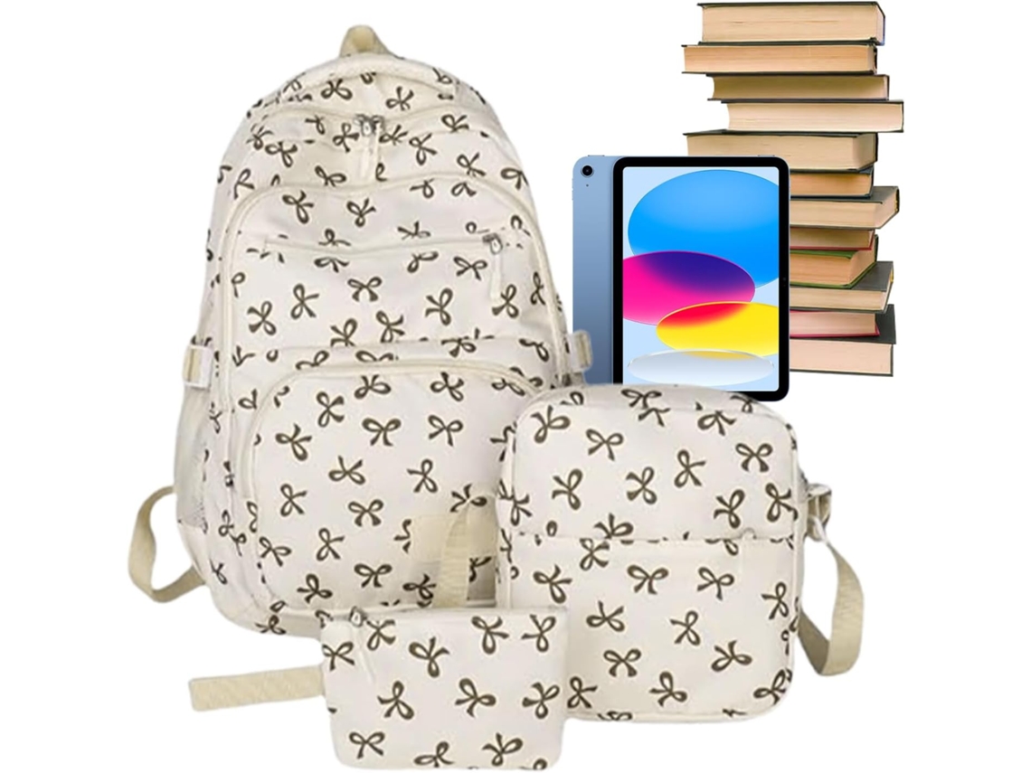 Mochila De Moda Para Mujer Elegante Con Lazo Bonita Gran Capacidad La Ciudad El Trabajo Avi N Universidad Actividades Al