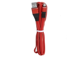 Cable De Cargador Micro Usb Trenzado De Nylon Cable De Carga Rápida Para Android Rojo