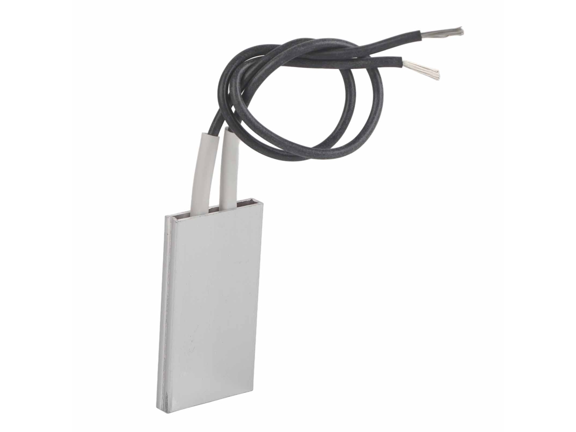 Placa calefactora 2026as-PTC con carcasa de aluminio, elemento calefactor termostático de 50*28,5 mm y 12 V/70 ℃