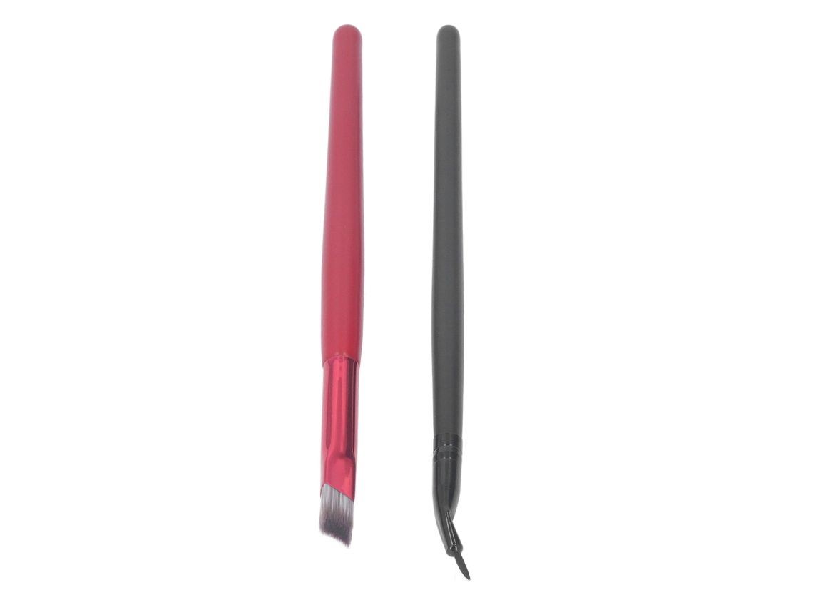 Pincéis De Maquilhagem Portáteis Profissionais Para Sobrancelhas E Eyeliner Curvo