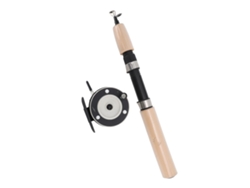 Kit De Caña Y Carrete Para Pesca En Hielo, 65 Cm, Con Empuñadura Antideslizante Para Trucha, Lucioperca Y Perca.