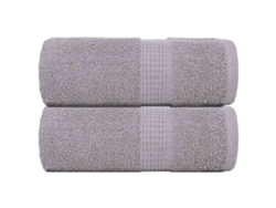 Toallas De Jabón 2 Uds Gris 30x30 Cm 360 Gsm 100 Algodón Wsd896473