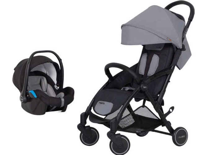Carrito de Bebé Individual EASYGO Minima + Starter 0+ Isofix Ready Gris Fox