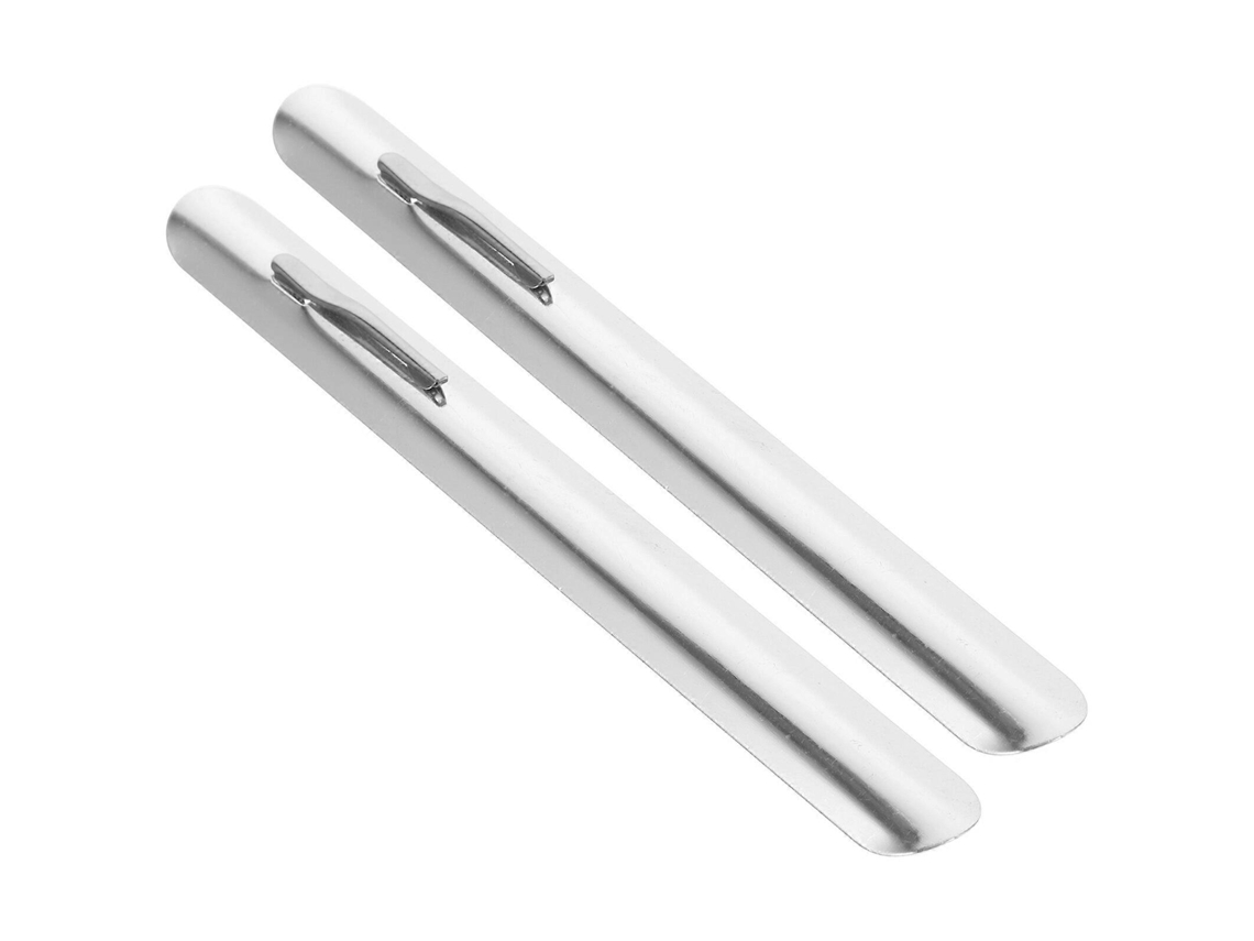 2 Rascadores De Migas De Acero Inoxidable Para Restaurante Y Hogar Limpiador De Mesa Portátil 15,00x1,50x0,20cm Plata