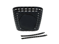 Cesta Para Bicicleta Infantil, Plástico Reforzado, Montaje Delantero, Para Niños Y Niñas, Color Negro.