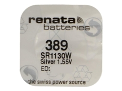 Batería Botón de Óxido de Plata 389 / SR1130W 0% Mercurio RENATA