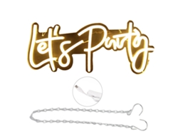 Letrero Led De Neón Para Fiestas, Alimentado Por Usb, Para Pared, Decoración De Dormitorio, Blanco Cálido, Acrílico Transparente.