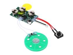 TRUYUETY Módulo para Tarjeta de Saludo Grabable DIY, con Sensor de Luz, Sonido y Reproducción en Bucle, 4 min