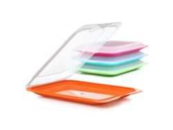 Porta Embutidos Tatay Fresh Set De 4 Estándar Apilables Con Tapa Extraíble Colores Surtidos