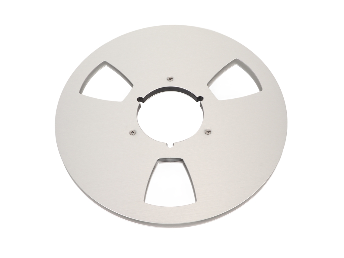 Carrete De Cinta De Aluminio Vacío De 1/4 De Pulgada Y 10 Pulgadas Con 3 Orificios Para Grabadora De Cinta De Carrete Abierto.