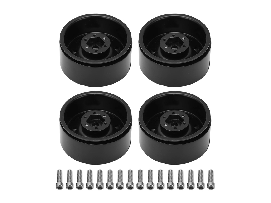 4 Piezas Cubos De Rueda Rc 1.9 Pulgadas Resistente Al Desgaste Hierro Para Axial Traxxas Crawler Ruedas Cubos De Reemplazo