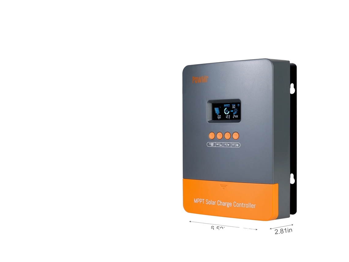 Controlador de carga solar Powmr MPPT, corriente máxima de 100 A, compatible con baterías de 12 V a 48 V, MPPT 60 A OEM