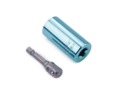 Adaptador universal de llave de rata para destornillador de acero de 7-19 mm con bola verde (2 unidades)