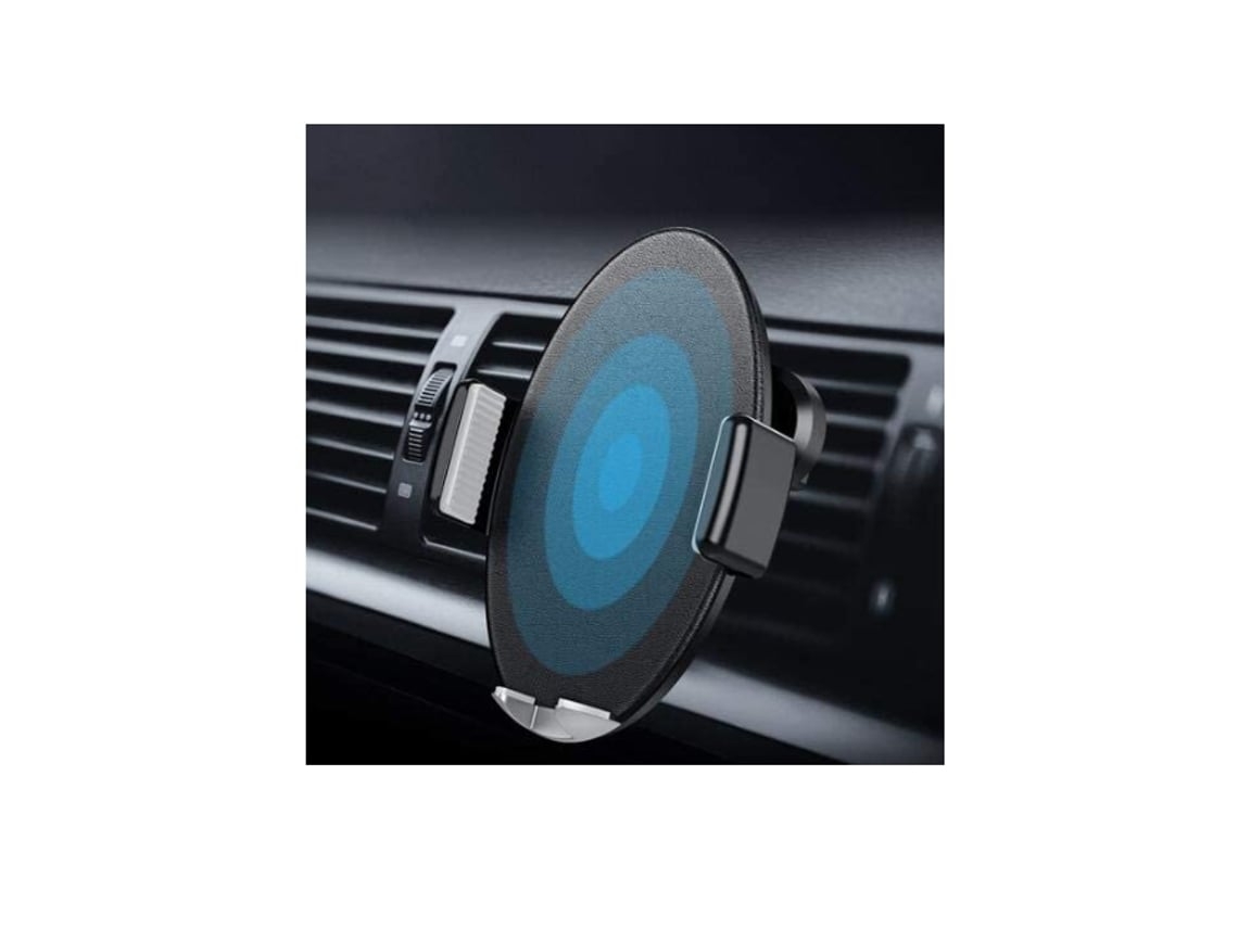 Cargador Carro Sem Qi Sucção Sensível Toque Completo YIZHOOD Piel Negro